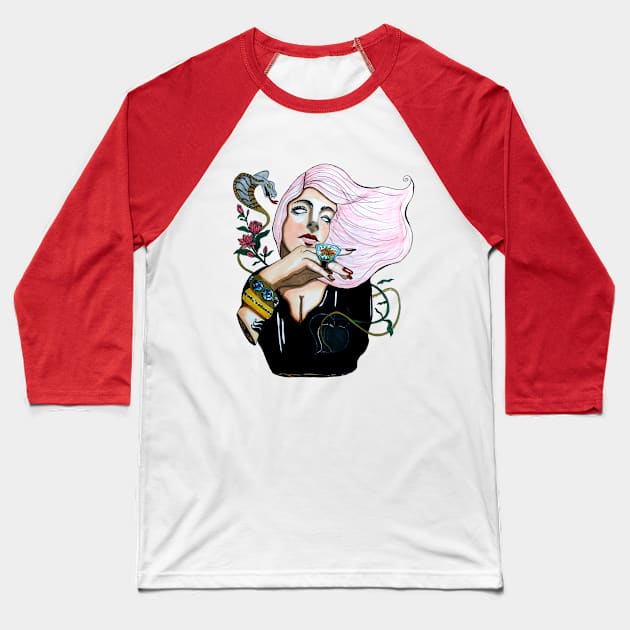 Selfish Baseball T-Shirt by rosana art